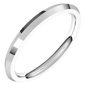 Palladium 2 mm Knife Edge Comfort Fit Band Size 4.5