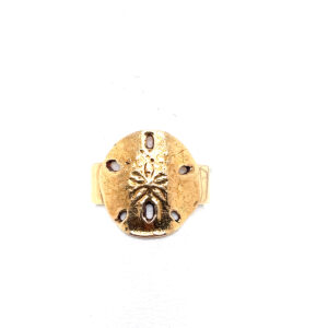 Mignon Faget Sand Dollar Ring in 14KYG