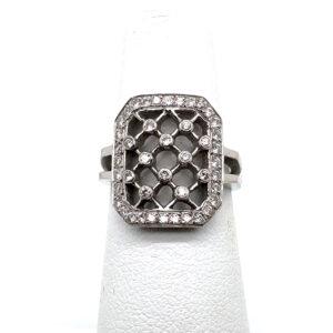 Diamond Lattice Ring in Platinum