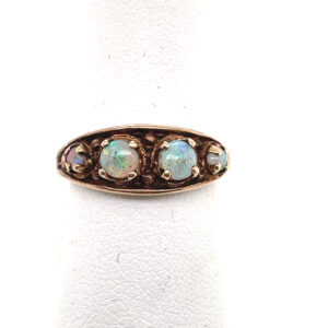 4-Opal Ring in Yellow Gold