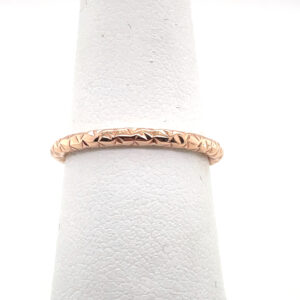 Patterned Gold Band