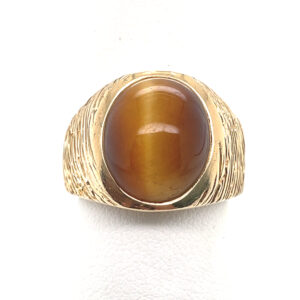 Tigereye Ring in 14KYG
